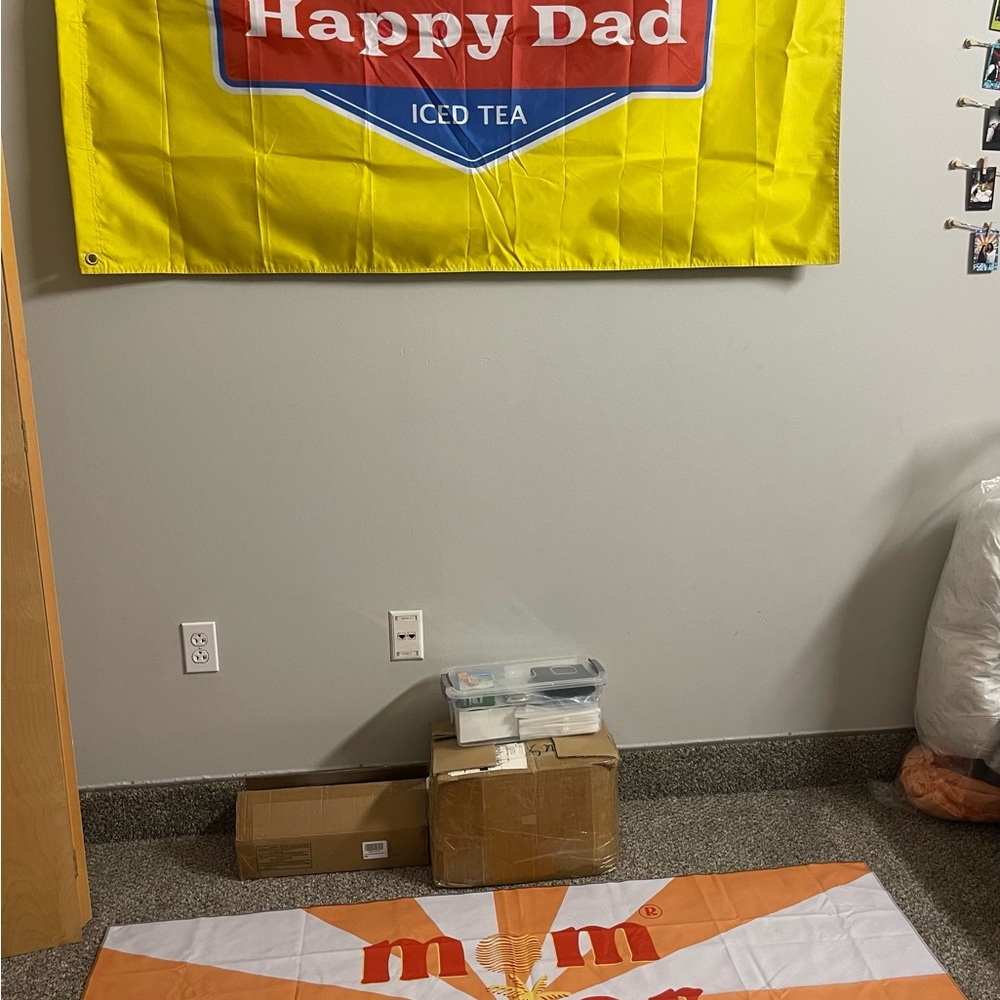 Happy Dad and Mom Water flag combo